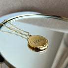 BIG MEDAL CUSTOM NECKLACE - COLLARES GRABADOS - Malandra Jewelry - ESYC4