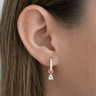 BIRTHSTONES APRIL EARRINGS - ARETES - Malandra Jewelry - TA1774