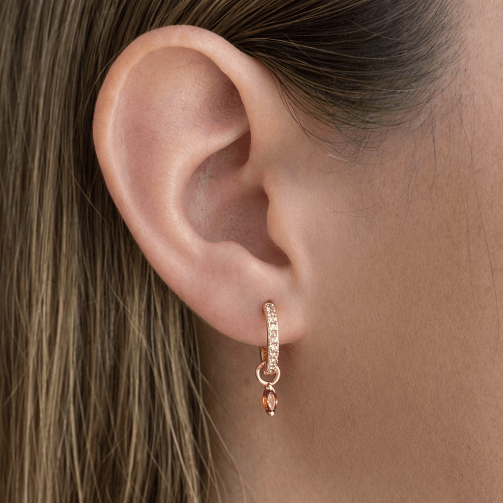 BIRTHSTONES JAUNARY EARRINGS - ARETES - Malandra Jewelry - TA1771