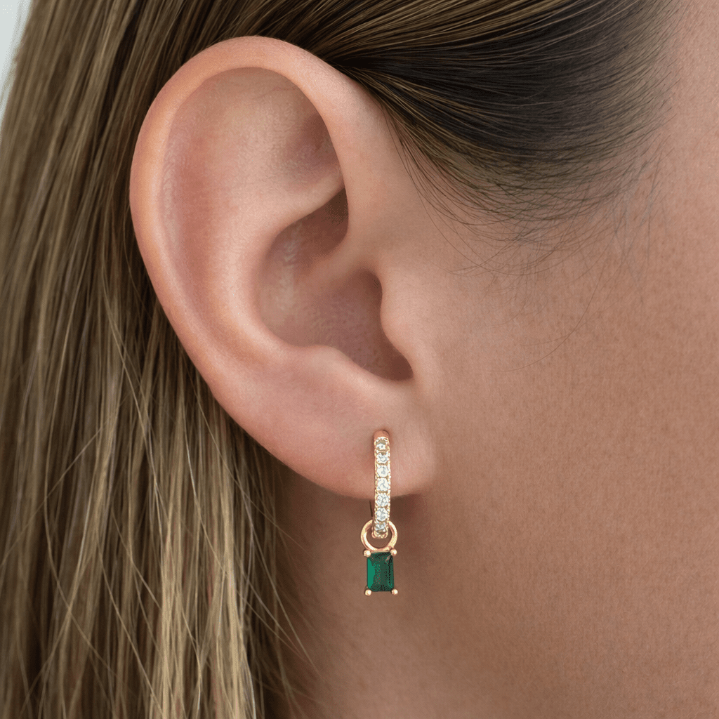 BIRTHSTONES MAY EARRINGS - ARETES - Malandra Jewelry - TA1775