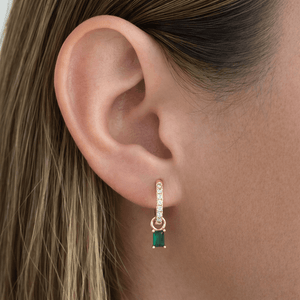 BIRTHSTONES MAY EARRINGS - ARETES - Malandra Jewelry - TA1775
