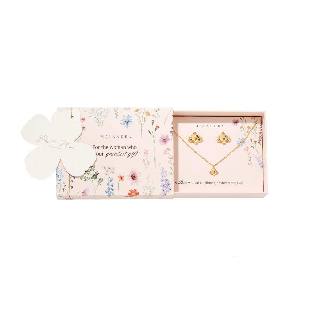 BLOOM ORCHID GIFT SET - SETS DE REGALO - Malandra Jewelry - SET201-ICC529/ICA528