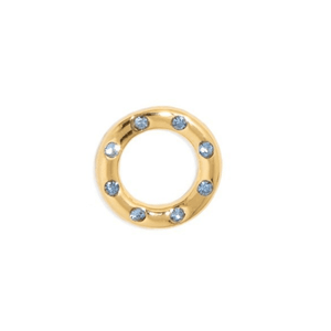 Blue & Gold Charm - DIJES - Malandra Jewelry - EYHD186.D.A