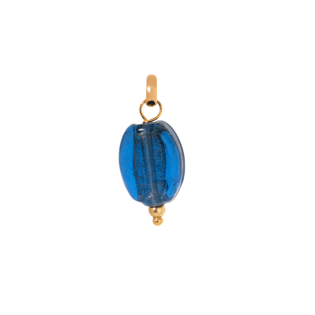 Blue Murano Cobalt Charm - DIJES - Malandra Jewelry - TD2578