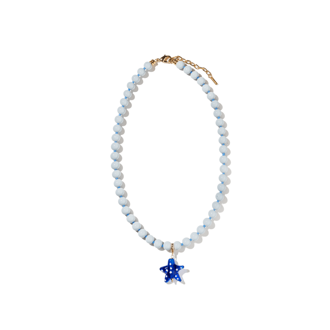 BLUE STARFISH SUMMER NECKLACE - COLLARES - Malandra Jewelry - TC1977