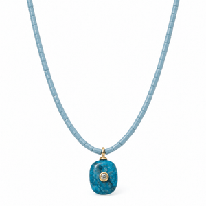 Bluebell Quartz Gaia Necklace - COLLARES - Malandra Jewelry - TC2712