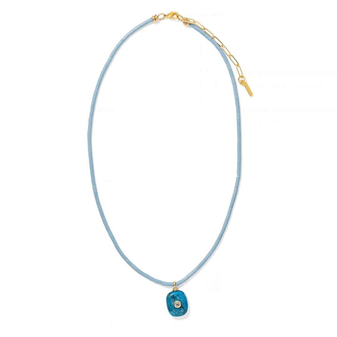 Bluebell Quartz Gaia Necklace - COLLARES - Malandra Jewelry - TC2712