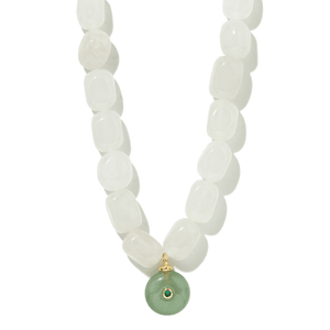 BLUSH OPAL GAIA NECKLACE - COLLARES - Malandra Jewelry - TC2437