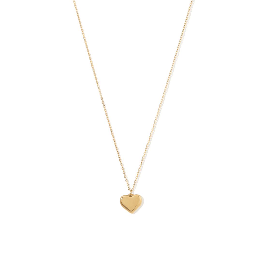 BOLD CUSTOM HEART NECKLACE - COLLARES - Malandra Jewelry - ZXC24-X001029155