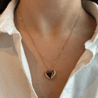 BOLD CUSTOM HEART NECKLACE - COLLARES - Malandra Jewelry - ZXC24-X001029155