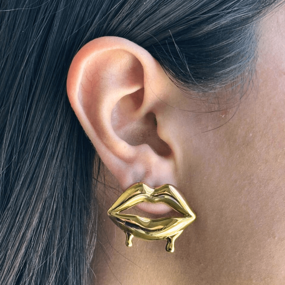 BOLD KISS EARRINGS - ARETES - Malandra Jewelry - EUWA262-JDE0307058