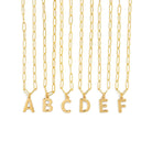 BOLD LETTER LINK NECKLACE - COLLARES - Malandra Jewelry - TC1633.A