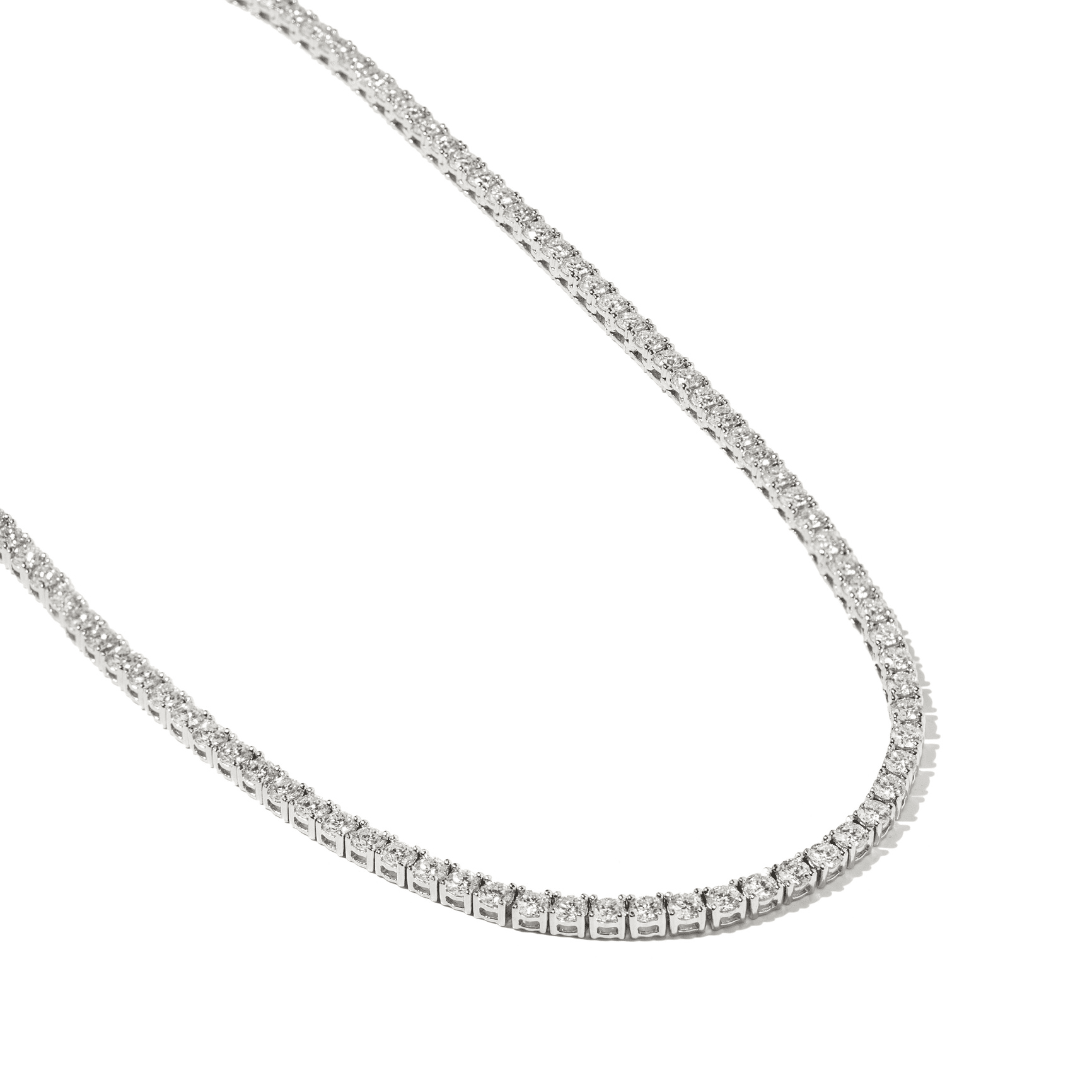 Bold Moissanite Tennis Necklace - COLLARES - Malandra Jewelry - LSC31.P-HKG0020