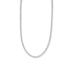 BOLD SILVER TENNIS NECKLACE - COLLARES - Malandra Jewelry - EYHC183.P