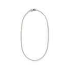 BOLD SILVER TENNIS NECKLACE - COLLARES - Malandra Jewelry - EYHC183.P