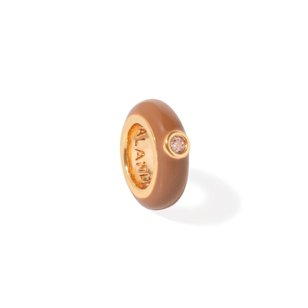 BROWN GLOW CHARM - DIJES - Malandra Jewelry - EYHD163-"Model 6  " CAFE
