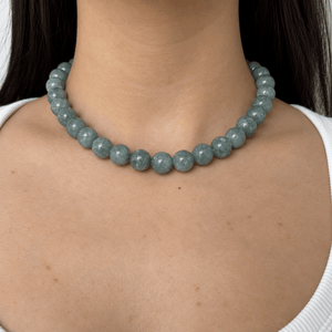 BURMESE JADE BEAD NECKLACE - COLLARES - Malandra Jewelry - TC2354