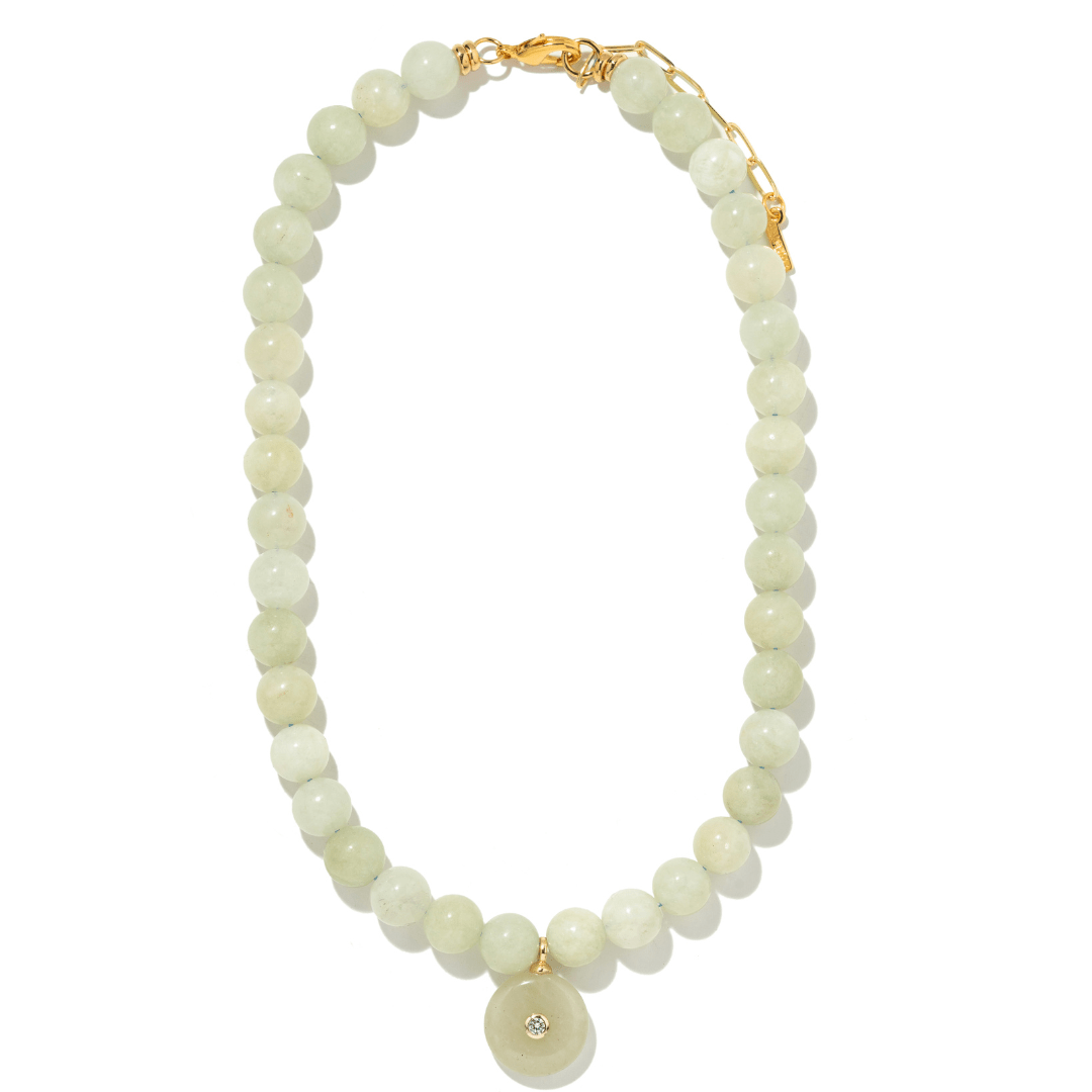 BURMESE JADE GAIA NECKLACE - COLLARES - Malandra Jewelry - TC2433