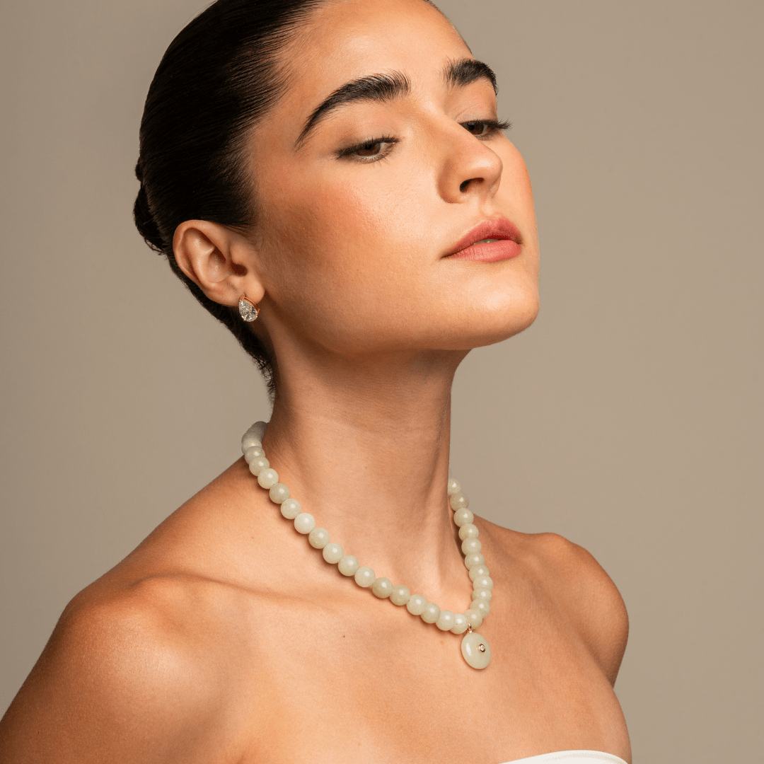 Burmese Jade Gaia Necklace - COLLARES - Malandra Jewelry - TC2433