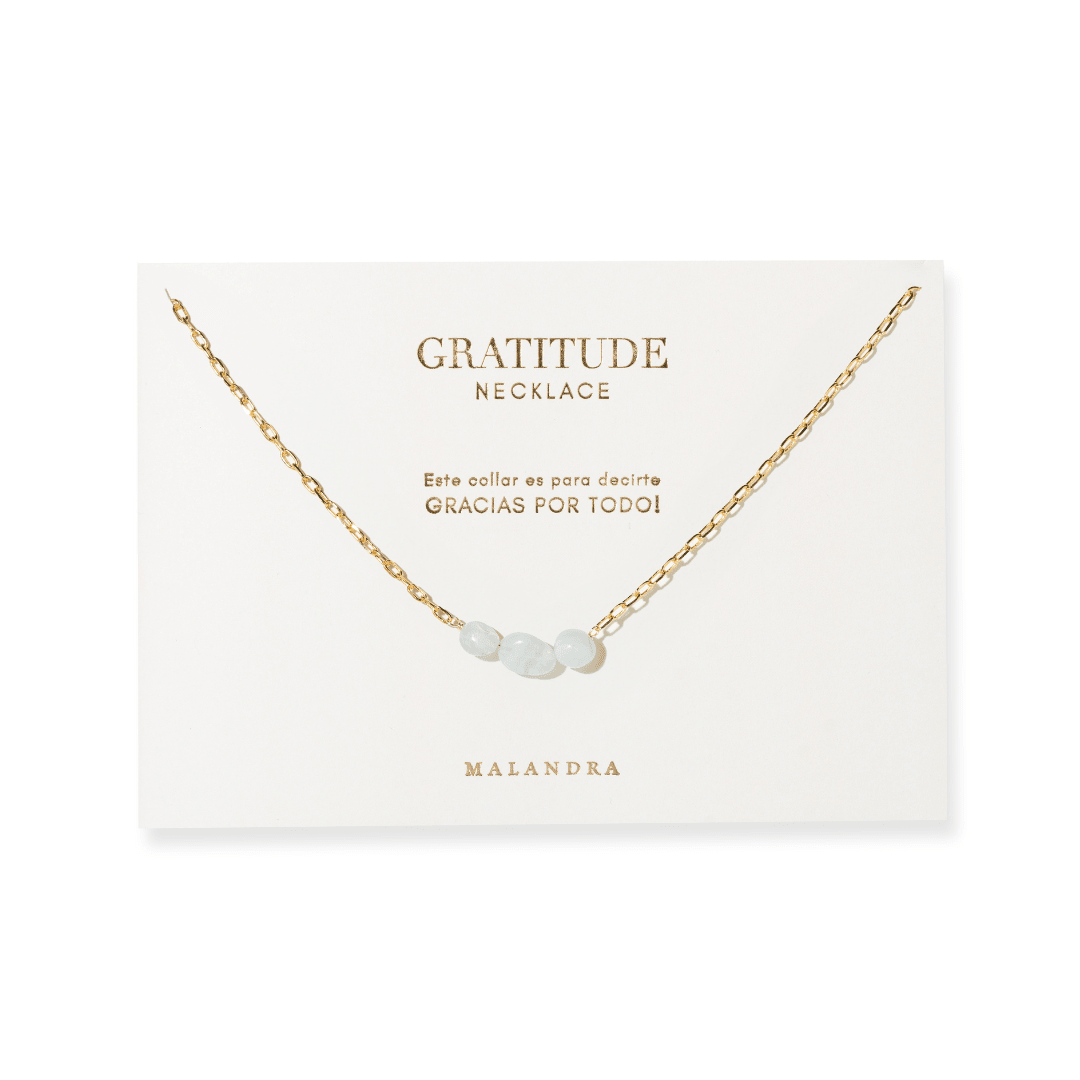 CALCEDONIA GRATITUDE NECKLACE - COLLARES - Malandra Jewelry - TC2269
