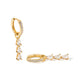 CASCADE CRYSTAL HOOPS - ARETES - Malandra Jewelry - TA2376