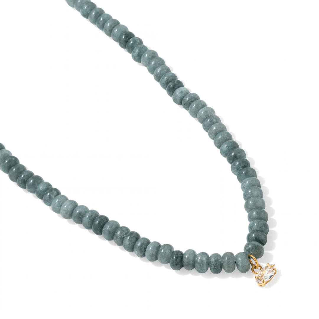 Celadon Jade Gaia Necklace - COLLARES - Malandra Jewelry - TC2709