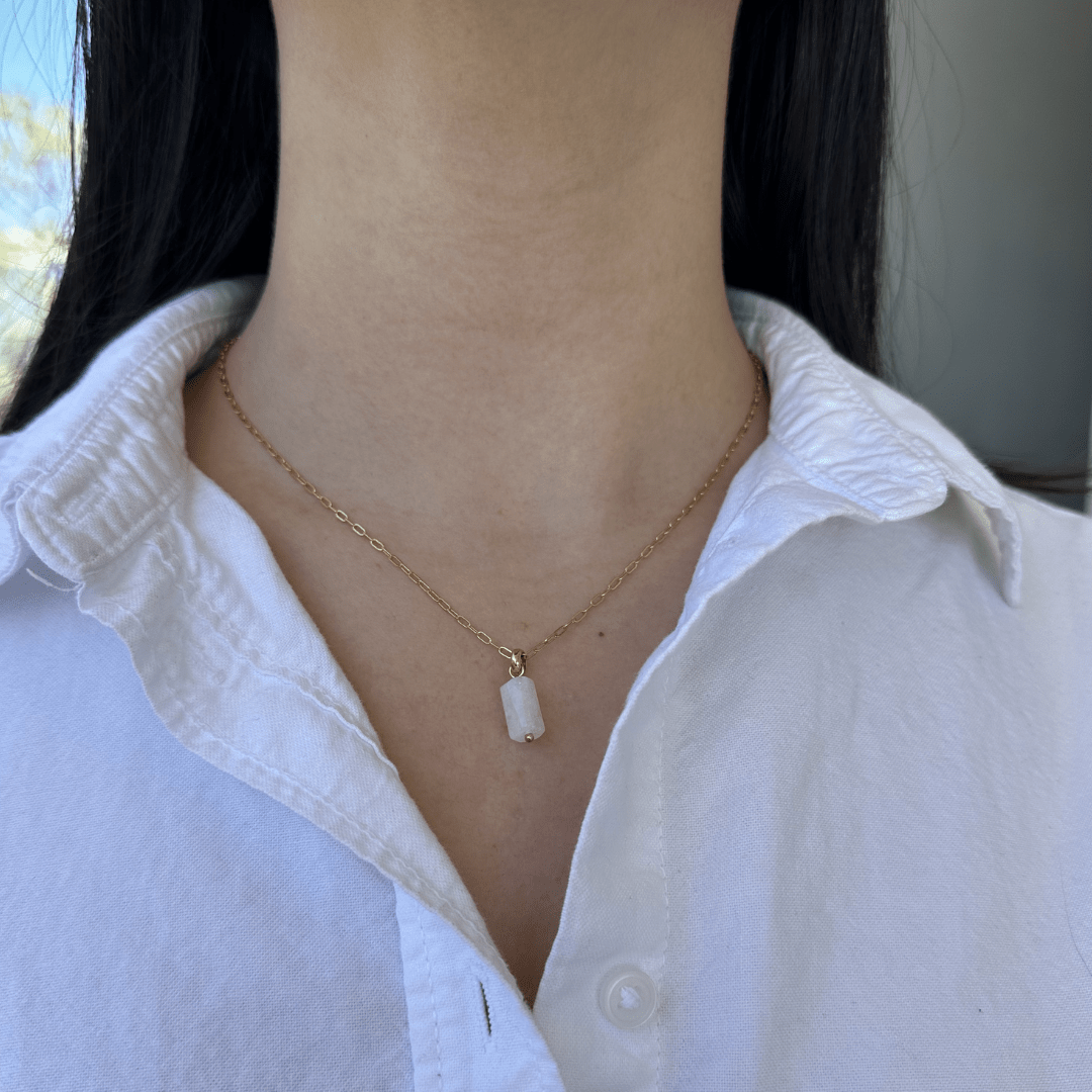 CELEBRATE CITRINE GLOW NECKLACE - COLLARES - Malandra Jewelry - TC2279