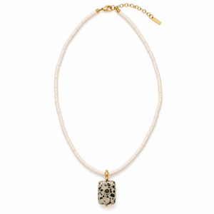 Champagne Dalmatian Gaia Necklace - COLLARES - Malandra Jewelry - TC2771
