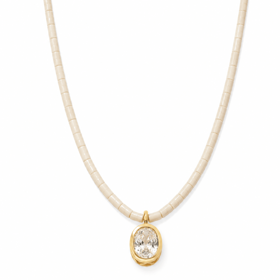 Champagne Stone Gaia Necklace - COLLARES - Malandra Jewelry - TC2708