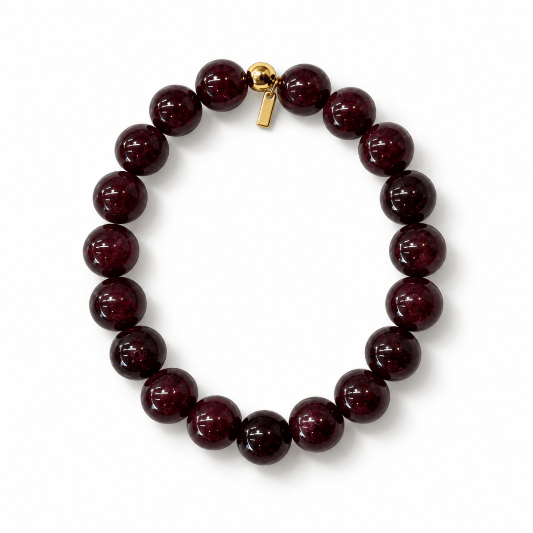 Cherry Garnet Terra Necklace - PULSERAS - Malandra Jewelry - TP2732