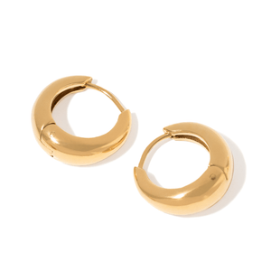 CHIC BOLD GOLDEN HOOPS - ARETES - Malandra Jewelry - EUWA488-JDE2407020