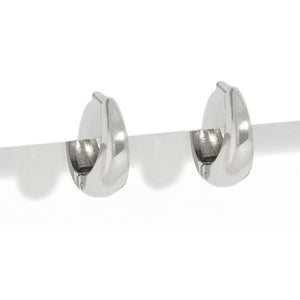 CHIC BOLD SILVER HOOPS - ARETES - Malandra Jewelry - EUWA488.P-JDE2407020-S