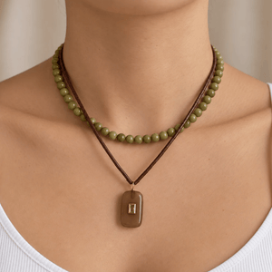 Chocolate Baguette Gaia Necklace - COLLARES - Malandra Jewelry - TC2758