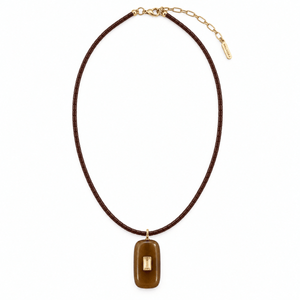 Chocolate Baguette Gaia Necklace - COLLARES - Malandra Jewelry - TC2758