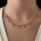 CIRCLE GLEAM NECKLACE - COLLARES - Malandra Jewelry - EUWC371-JDN0108020