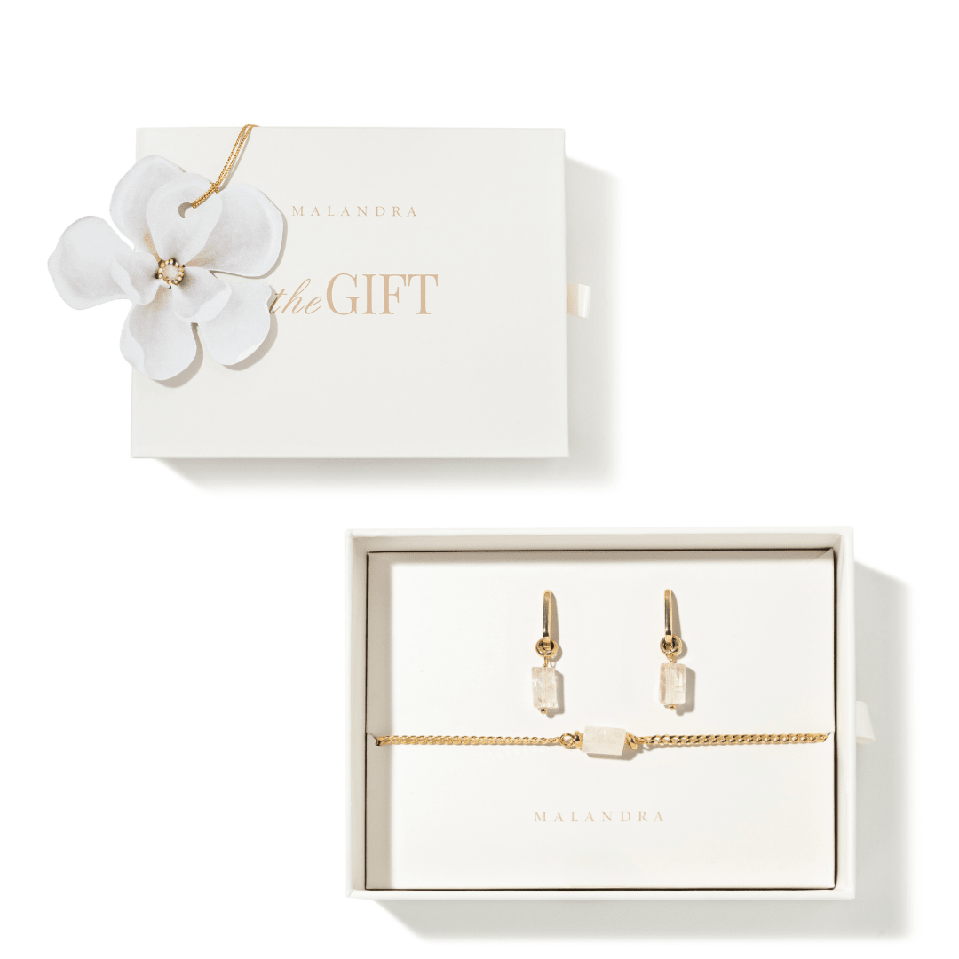 CITRINE AURA GIFT SET - SETS DE REGALO - Malandra Jewelry - SET121-TP1620 TA1630