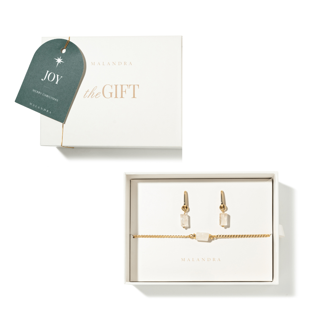 CITRINE AURA GIFT SET - SETS DE REGALO - Malandra Jewelry - SET121-TP1620 TA1630