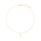 CLASSIC CROSS NECKLACE - COLLARES - Malandra Jewelry - XBC167 - MAN00031 GDCRY
