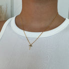 CLASSIC GOLD CROSS NECKLACE - COLLARES - Malandra Jewelry - TC1747