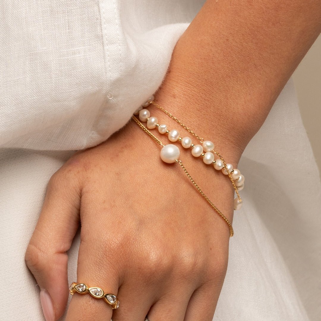 CLASSIC PEARL DOTS BRACELET - PULSERAS - Malandra Jewelry - TP2085