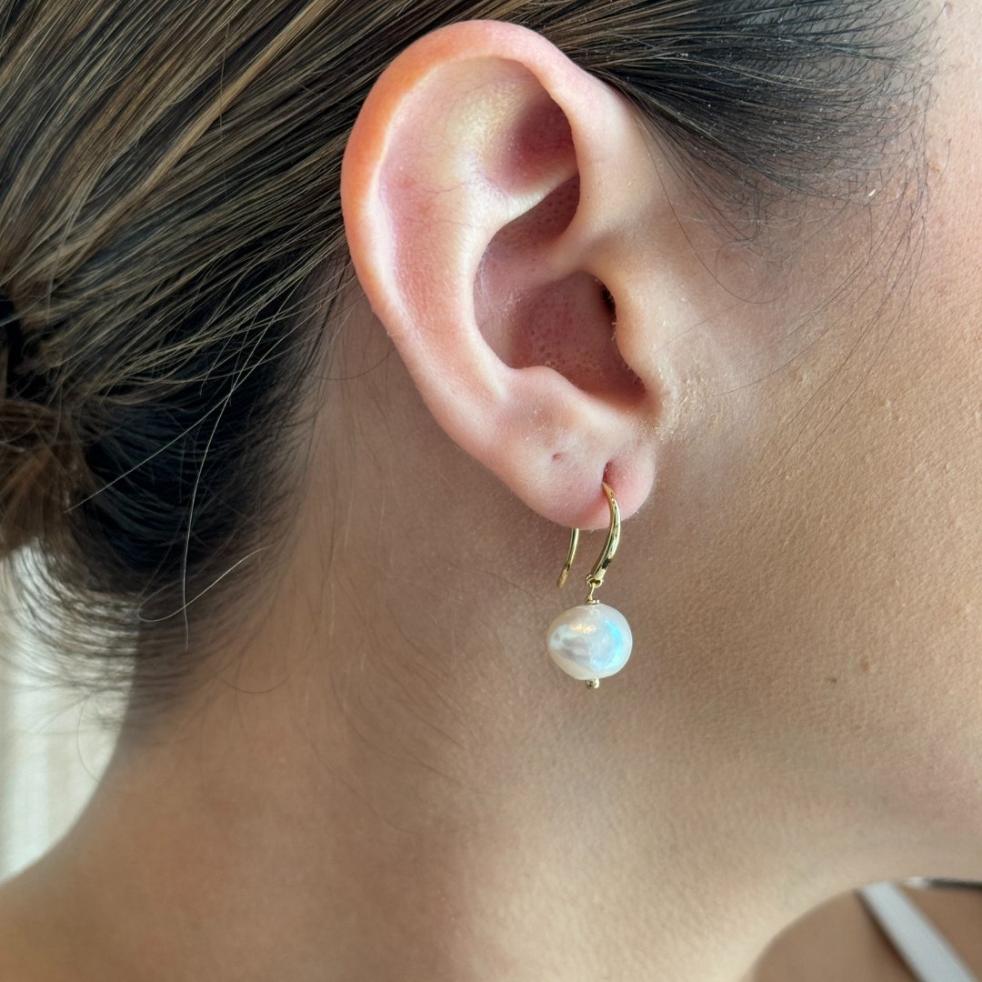 CLASSIC PEARL DROP EARRINGS - ARETES - Malandra Jewelry - TA1735