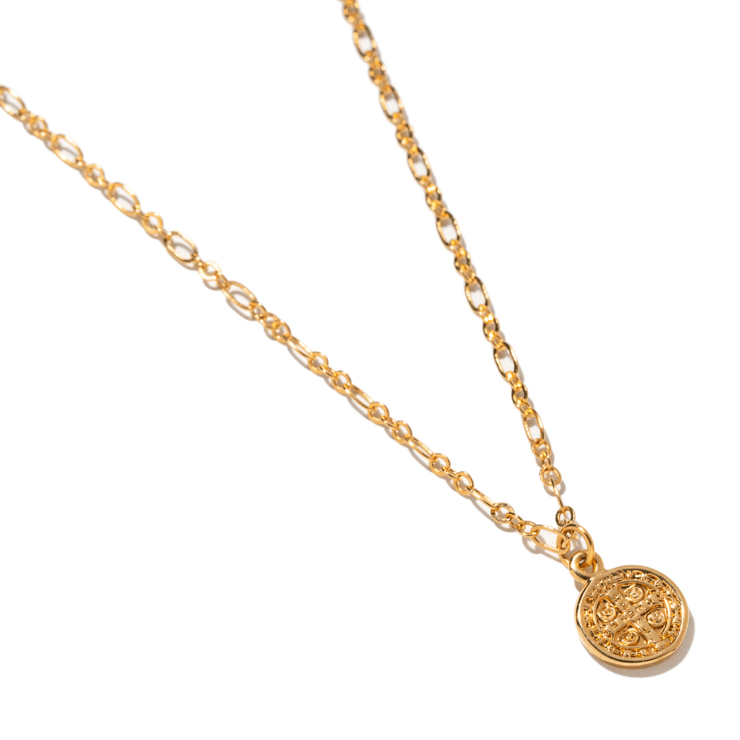 CLASSIC SAINT BENEDICT NECKLACE - COLLARES - Malandra Jewelry - TC2476