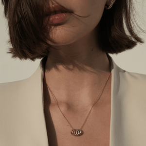 Clear & Silver Charm - DIJES - Malandra Jewelry - EYHD186.P.T