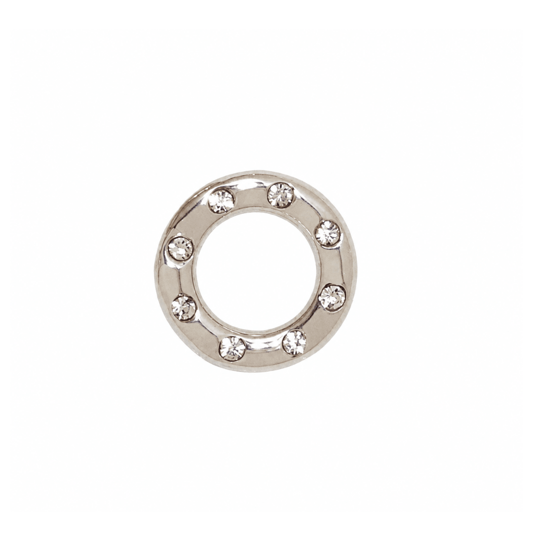 Clear & Silver Charm - DIJES - Malandra Jewelry - EYHD186.P.T