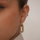 CLIP DROP DECO EARRINGS - ARETES - Malandra Jewelry - AA1319 - E57042