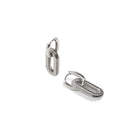 CLIP DROP DECO SILVER EARRINGS - ARETES - Malandra Jewelry - AA1319.P - E57043