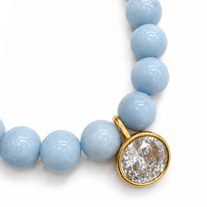 CLOUD ANGELITE GAIA NECKLACE - COLLARES - Malandra Jewelry - TC2537