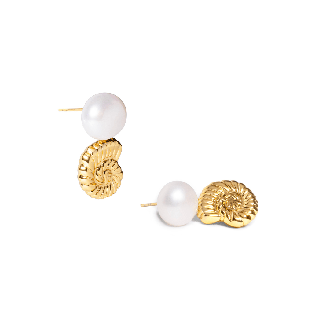COASTAL PEARL EARRINGS - ARETES - Malandra Jewelry - TA2029