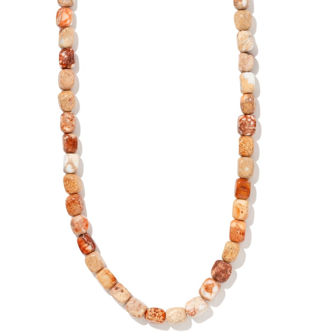 CORAL JASPER TERRA NECKLACE - COLLARES - Malandra Jewelry - TC2443