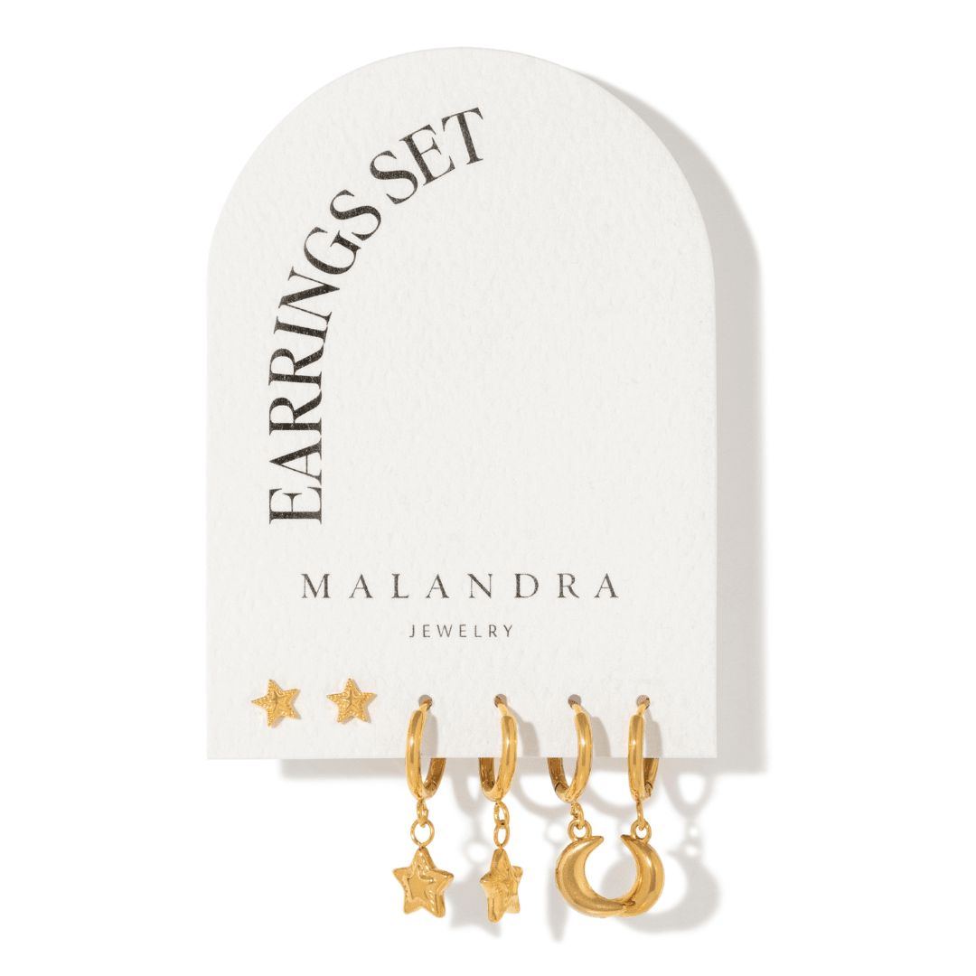 COSMIC DREAM EARRING SET - ARETES - Malandra Jewelry - EUWA564-JDE0202011